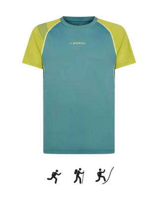 Pánske tričko LA SPORTIVA Motion T-Shirt M Pine/Kiwi